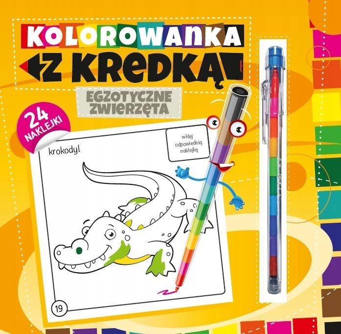 

Kolorowanka Z Kredką Egzotyczne zwierzęta +24 nakl