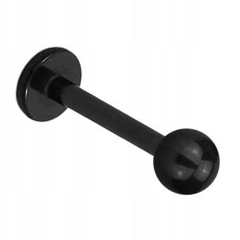 

Stalowy czarny labret z kulką 1,2/8/3