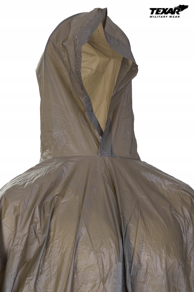 TEXAR PONCHO PELERYNA Przeciwdeszczowa PVC OLIVE Rozmiar uniwersalny