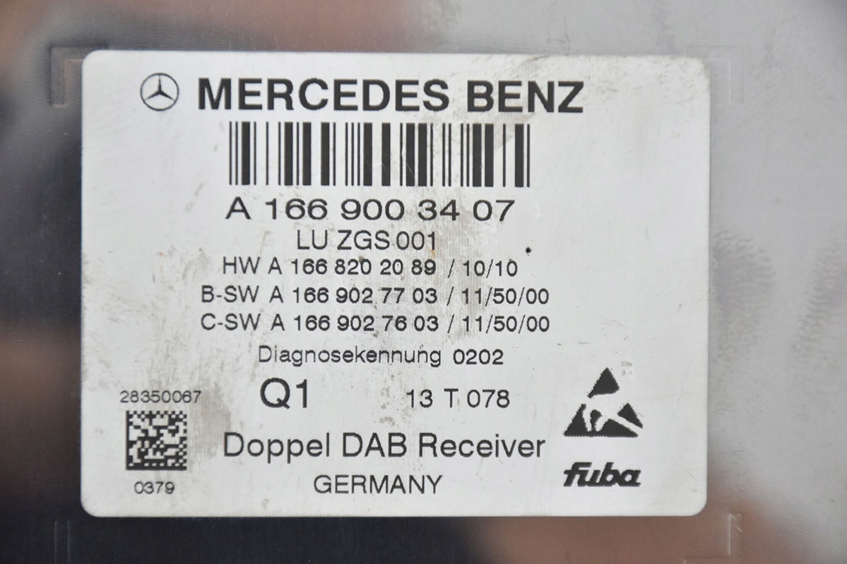 amplifier module RADIA MERCEDES W212 A1669003407