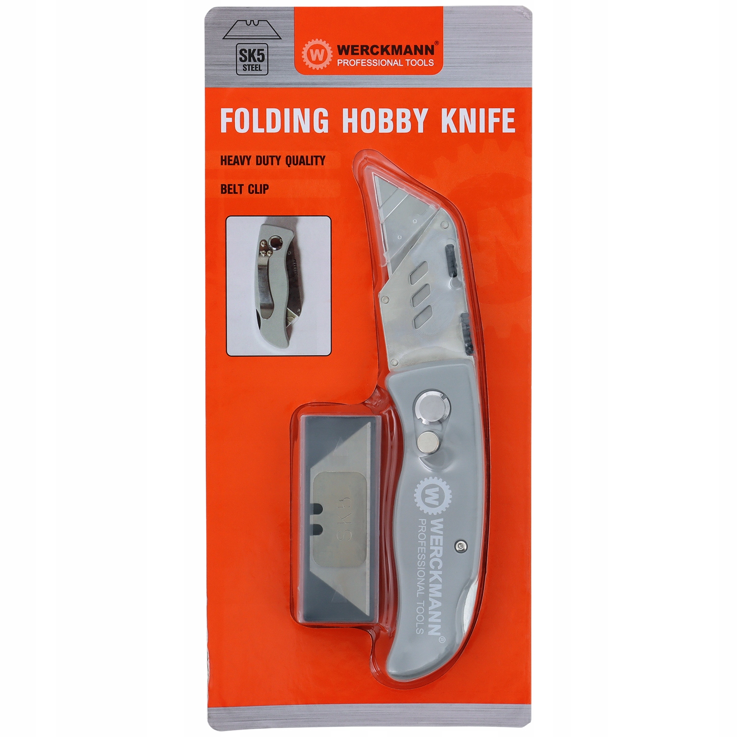 NÓŻ SKŁADANY WERCKMANN Z 5 DODATKOWYMI OSTRZAMI