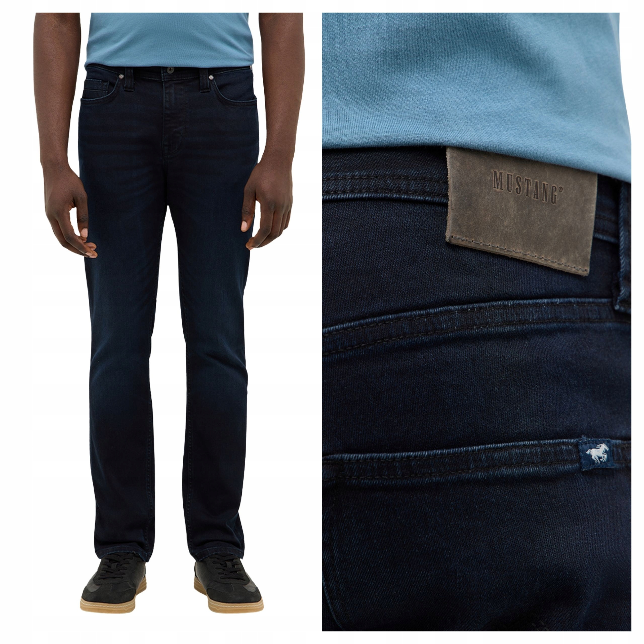 Pánské džíny Mustang Vegas Slim Modré Denim Přiléhavé W36 L30