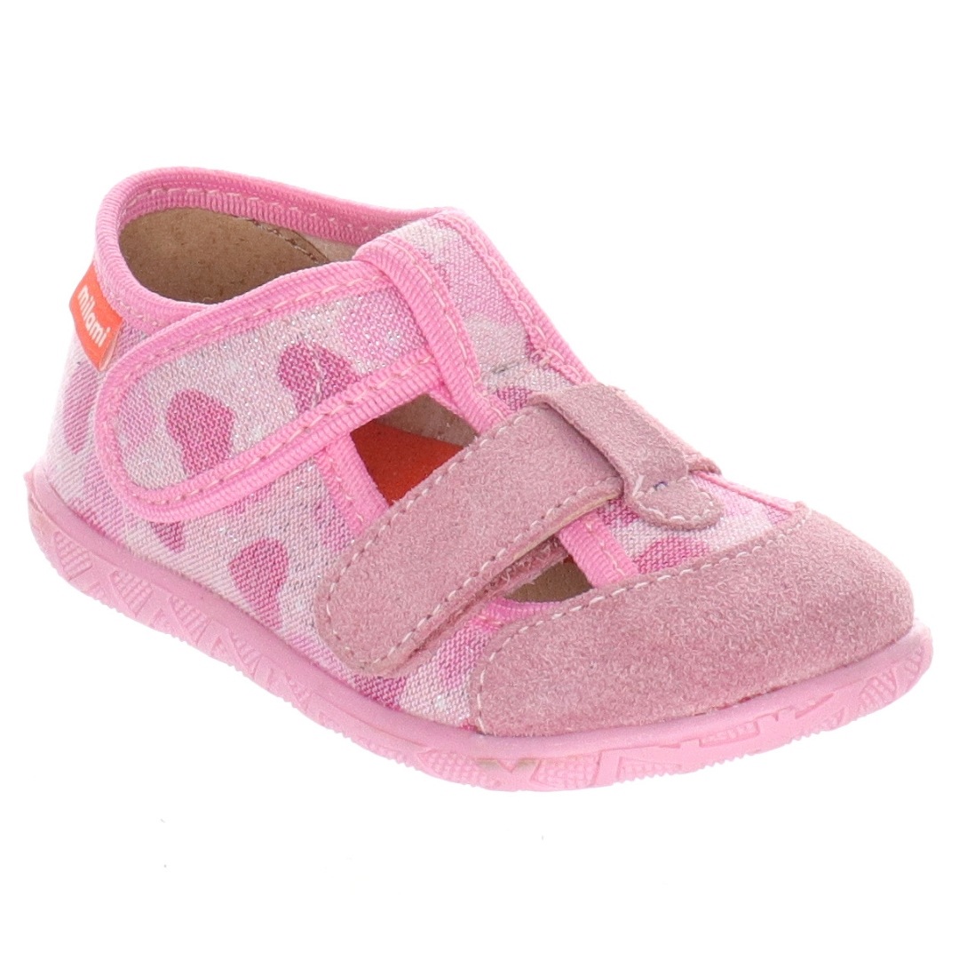 Milami kapcie ze skórzaną wkładką 118 BR-48 Pink r.29
