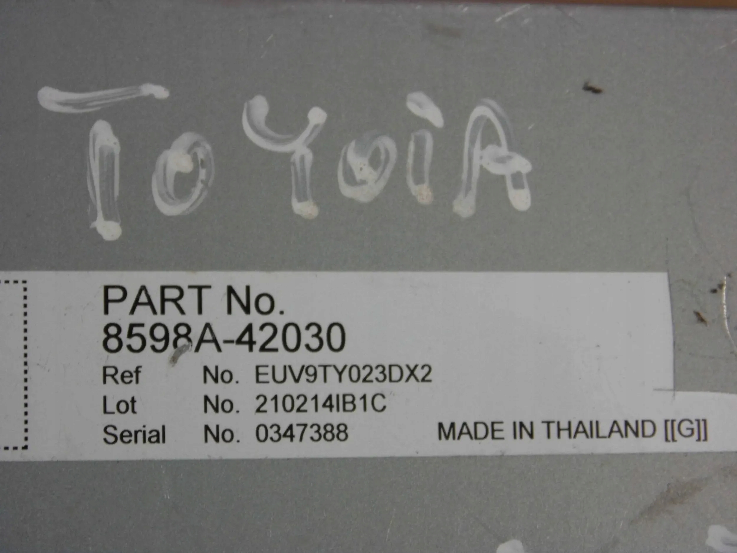 Toyota RAV4 V module control unit computer 8598A-42030