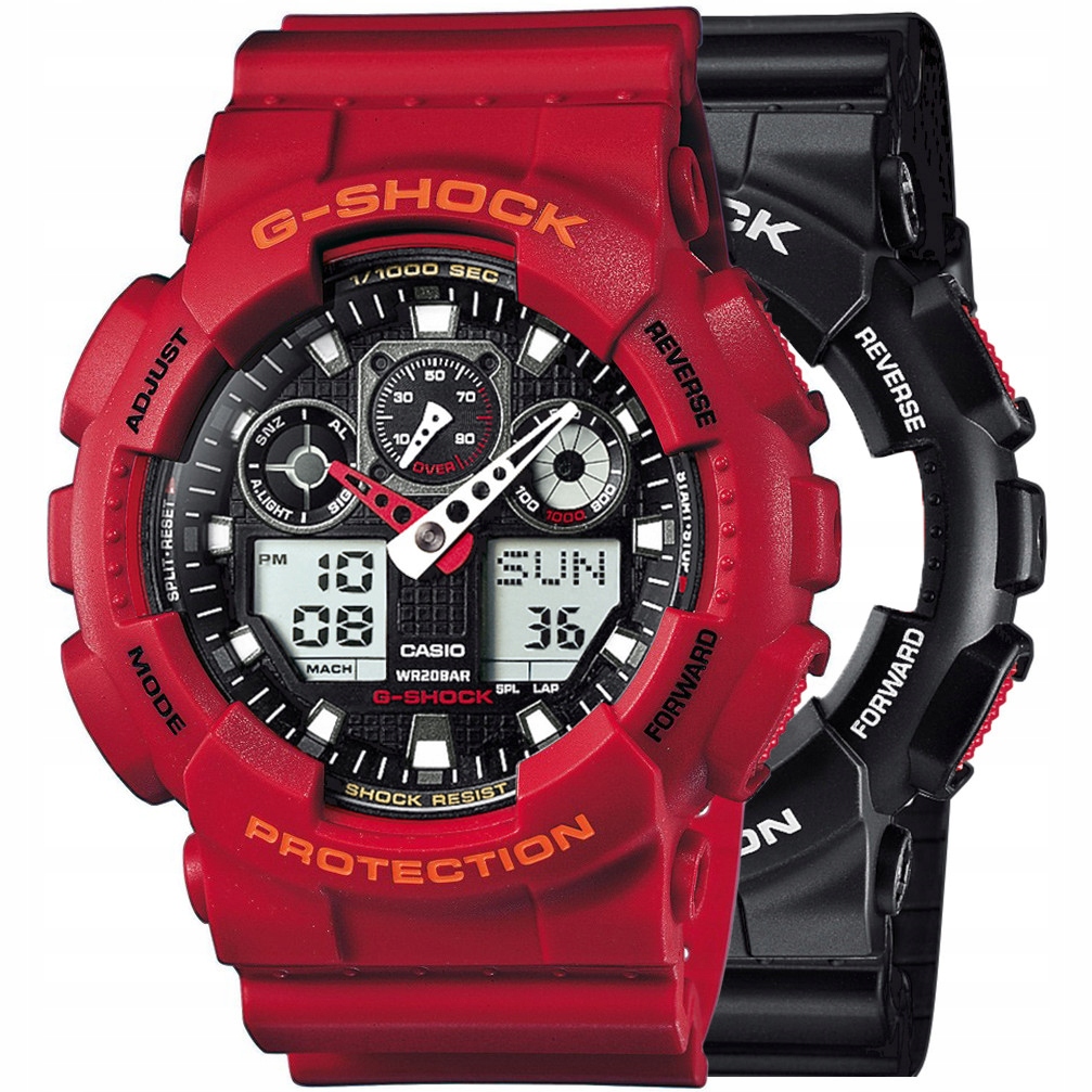 Hodinky Casio G-Shock Set GA-100-1A4ER Luneta 10441433 Řemínek 10395226 20