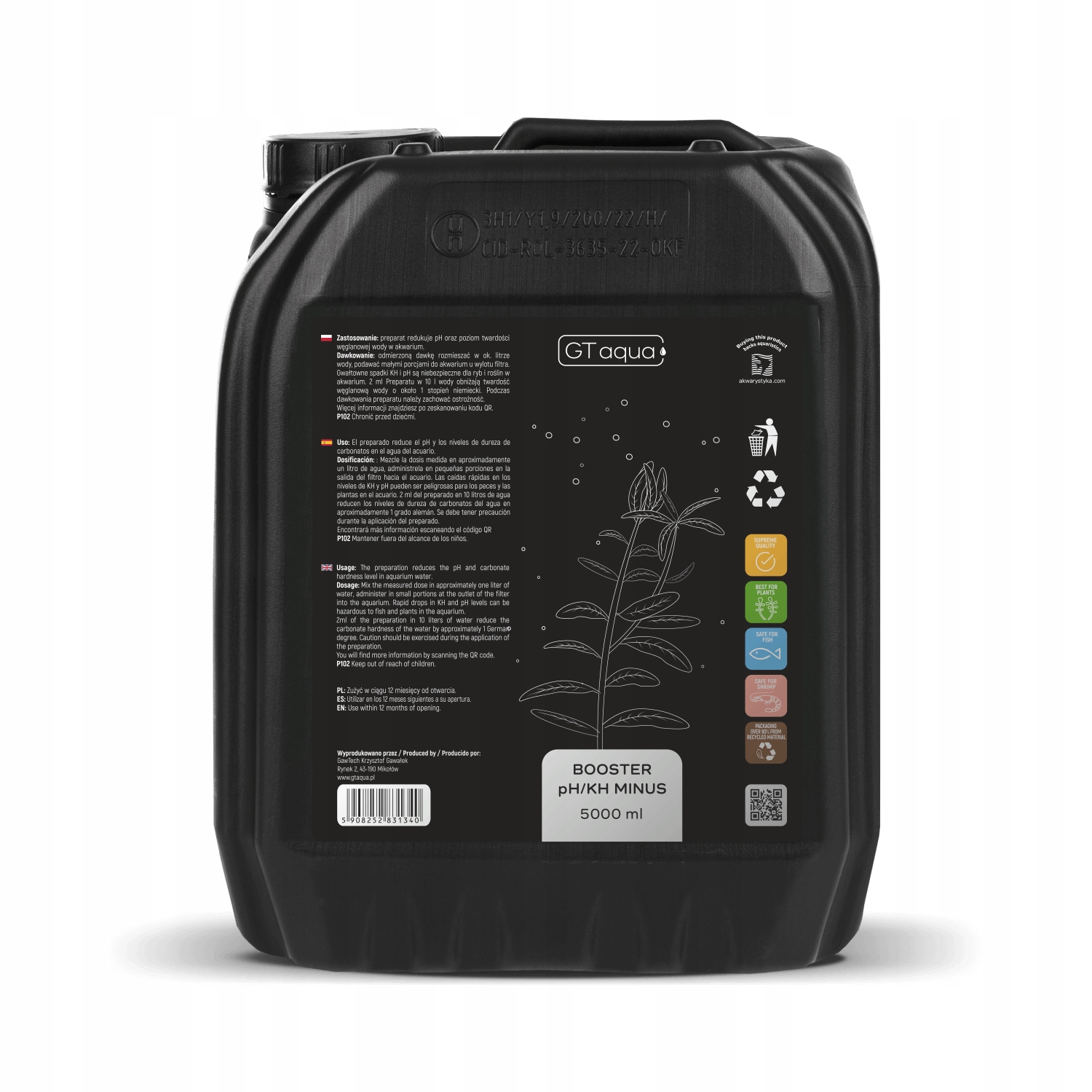 Levně Gt Aqua Booster pH/KH mínus 5000 ml