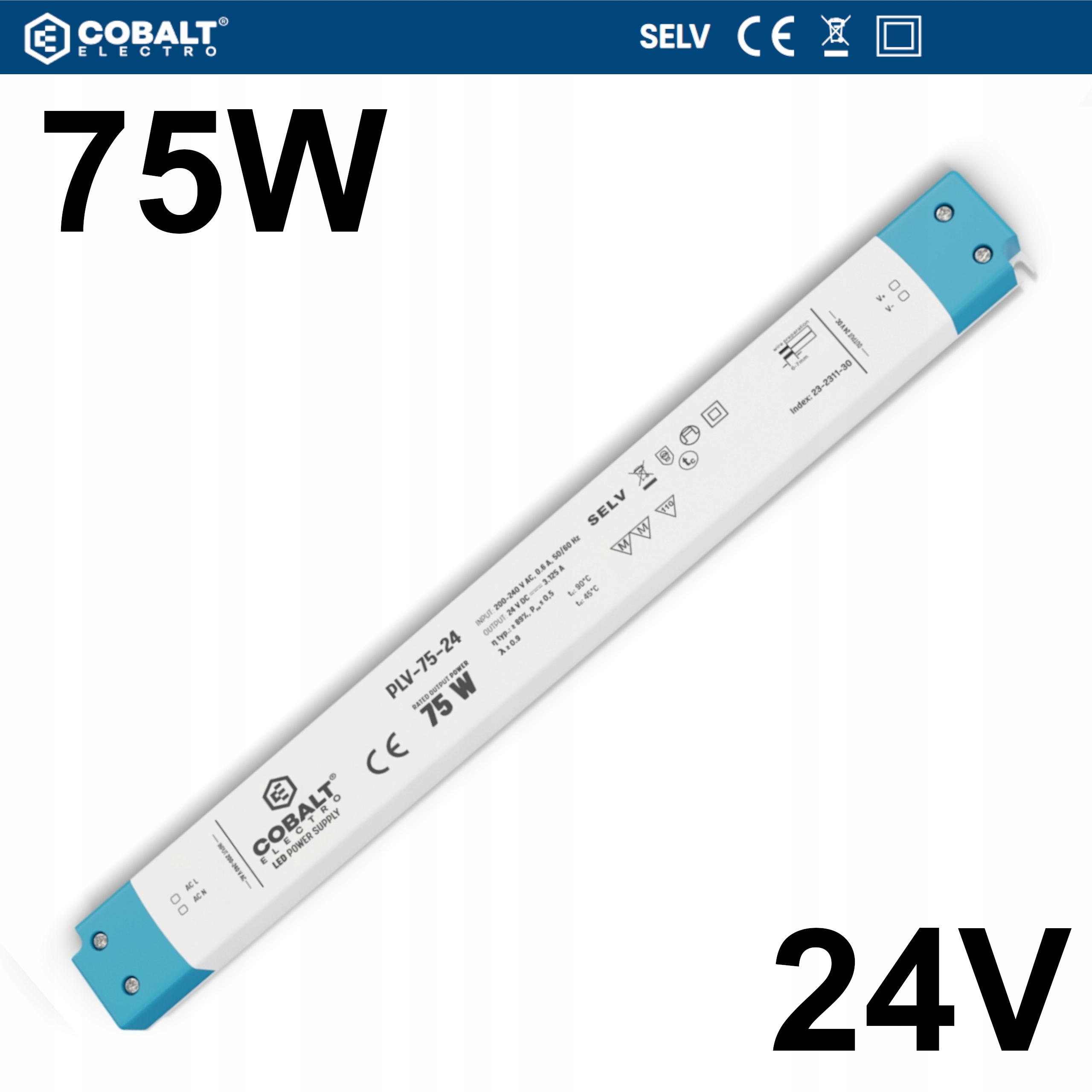 Napájecí Zdroj Pro Led Pásky Ultra Silim IP20 Plv 75W 24V