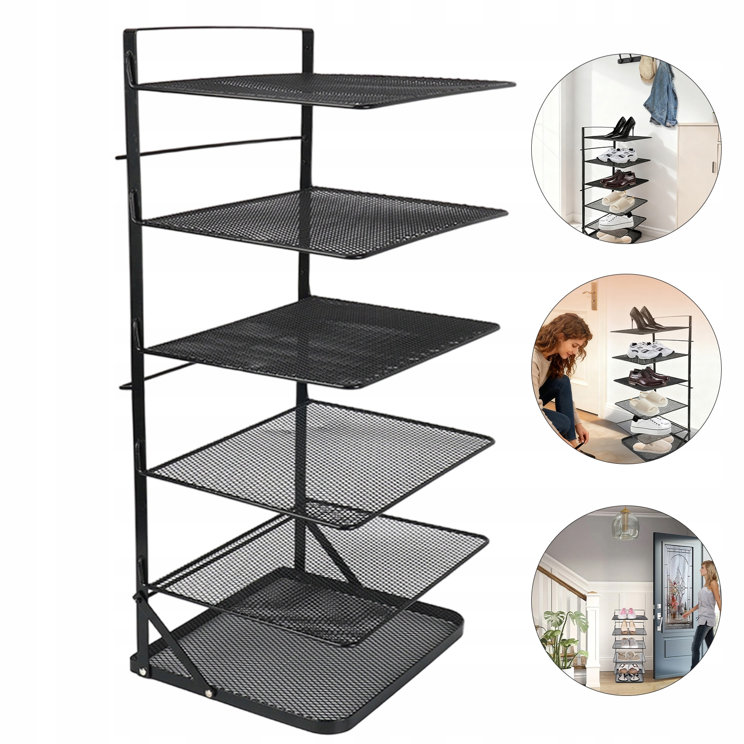 Police Na Boty Stojan Regál Skříňka 6 Úrovní Silný Organizér Na Boty Do Domácnosti