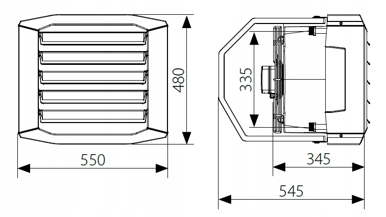 Nagrzewnica wodna Flowair 26,5 kW Kod producenta 51946