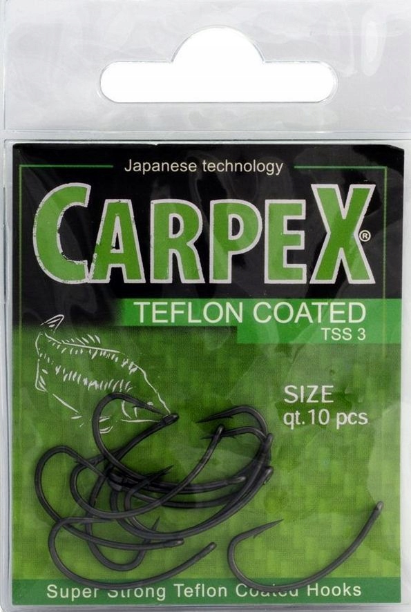Haczyki Carpex Teflon Strong TSS3 Roz. 4 10s