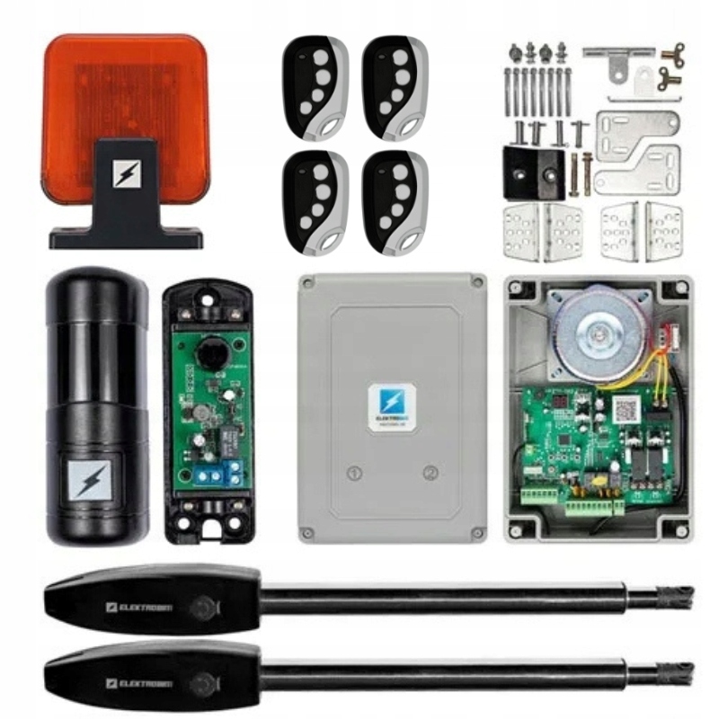 NAPĘD BRAMY DWUSKRZYDŁOWEJ Elektrobim ETM-02 + 4 piloty