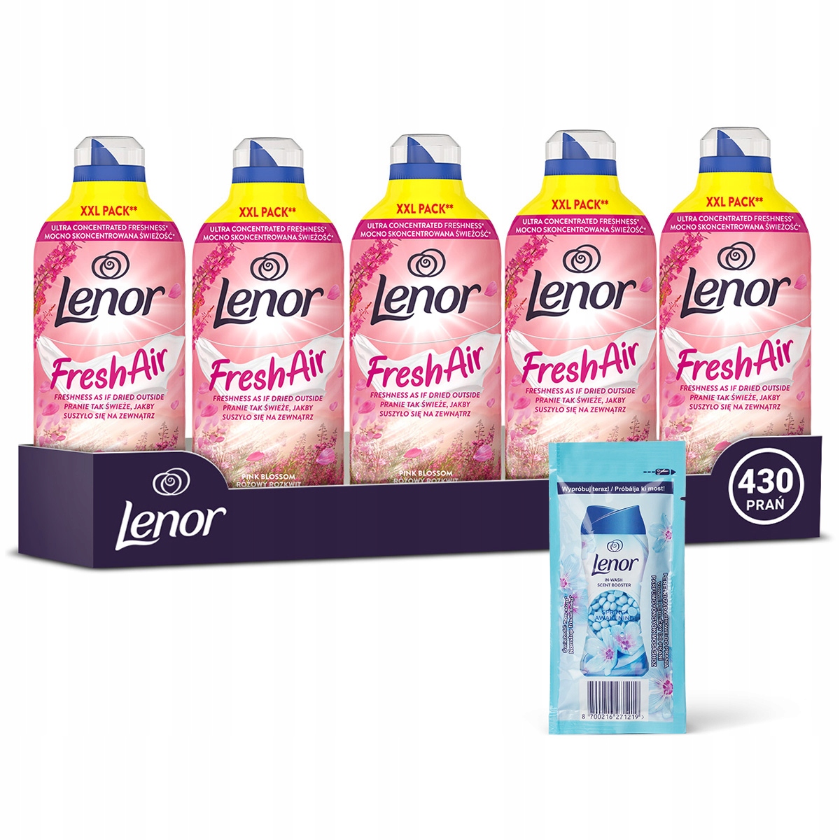 Lenor Fresh Air Płyn do płukania tkanin Pink Blossom 1,2L 430 prań
