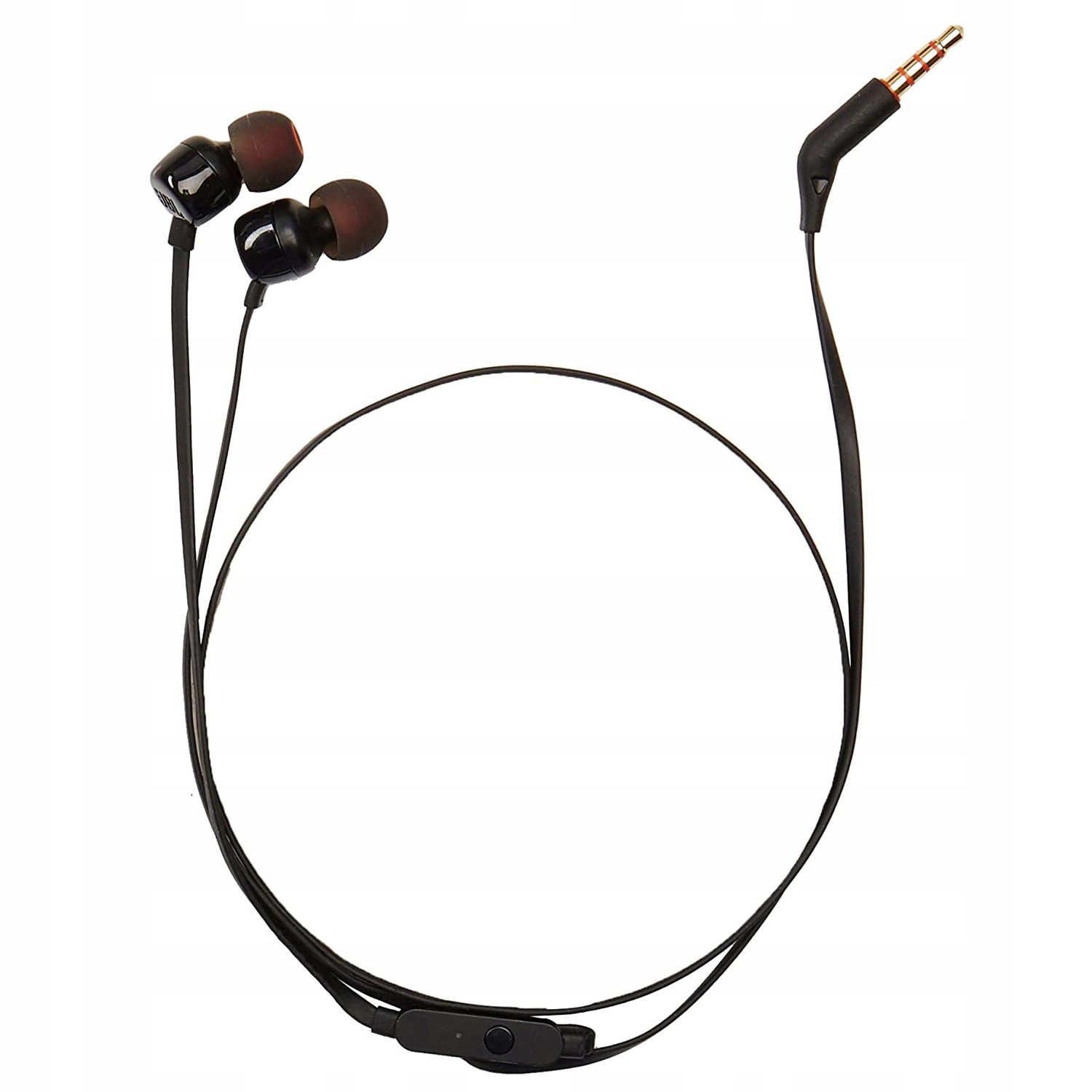 SŁUCHAWKI PRZEWODOWE DOKANAŁOWE Z MIKROFONEM JBL TUNE T110 BAS +ETUI CZARNE Kod producenta JBLT110BLK