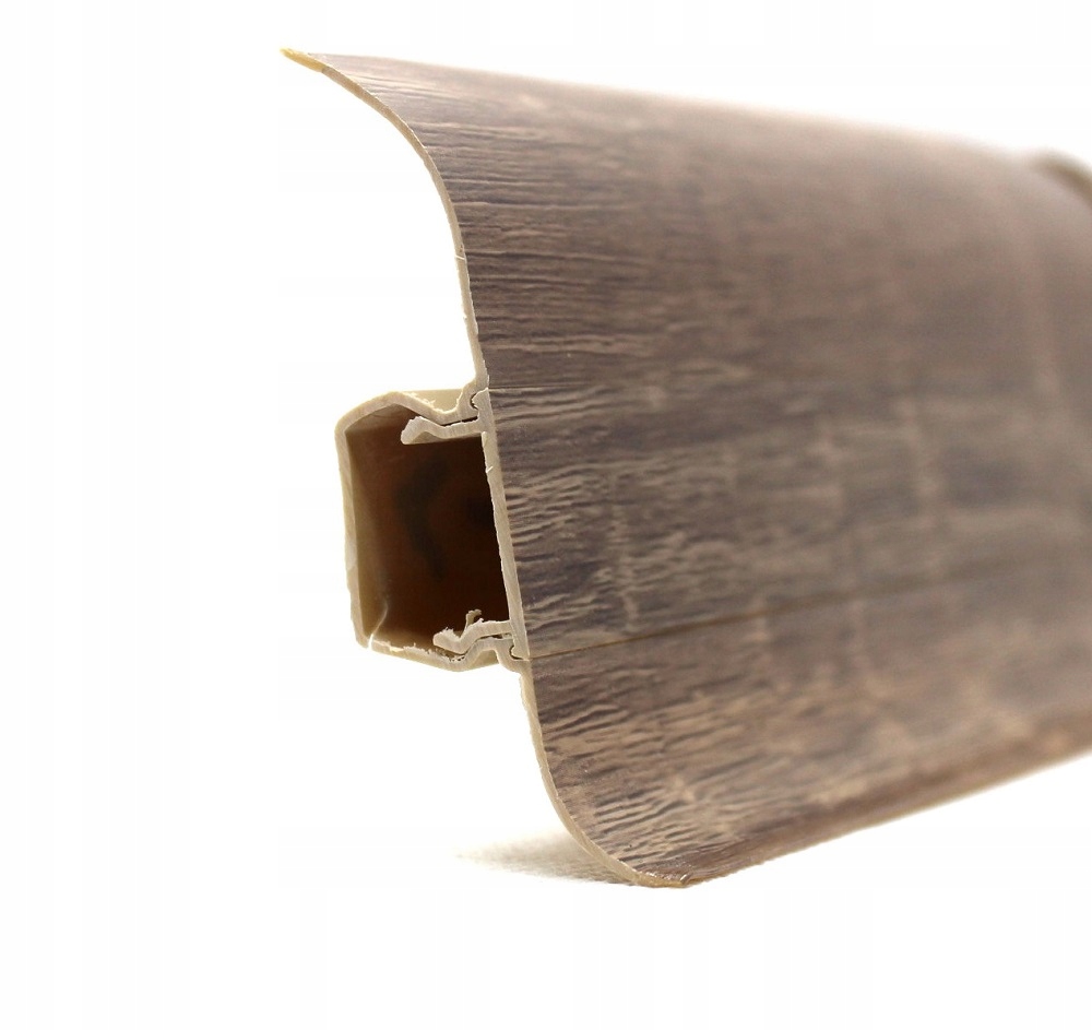 LISTWA PRZYPODŁOGOWA PODŁOGOWA Z GUMKĄ 2500mm 60mm PCV KOLORY 2,5m x 6cm Marka inna