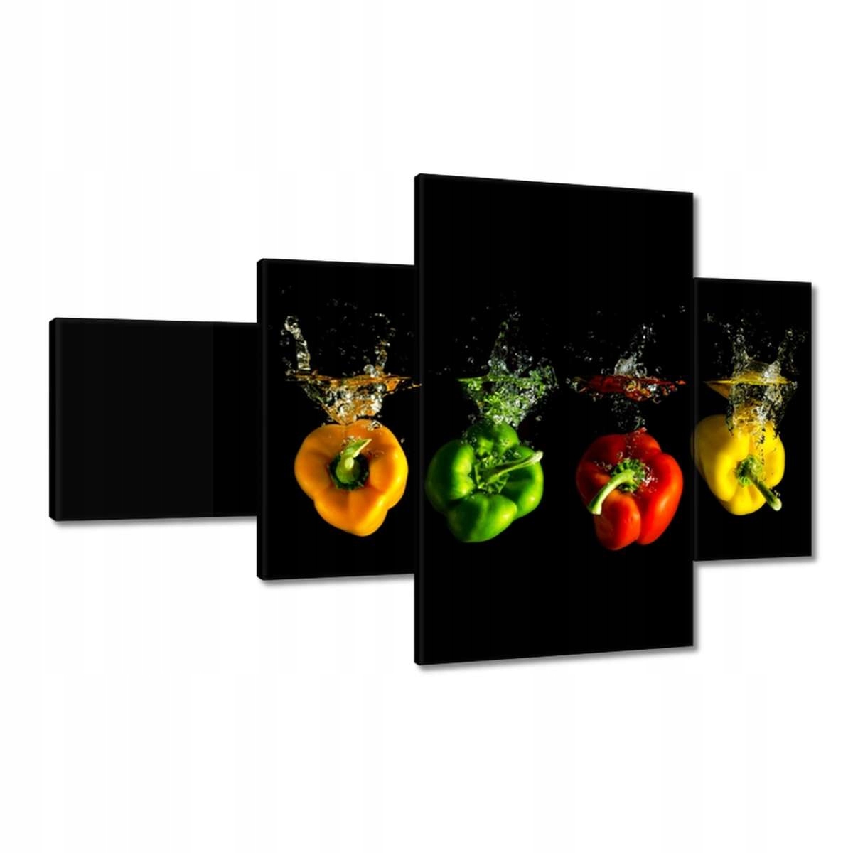 Obrazy 130x80 Paprika Papričky Voda