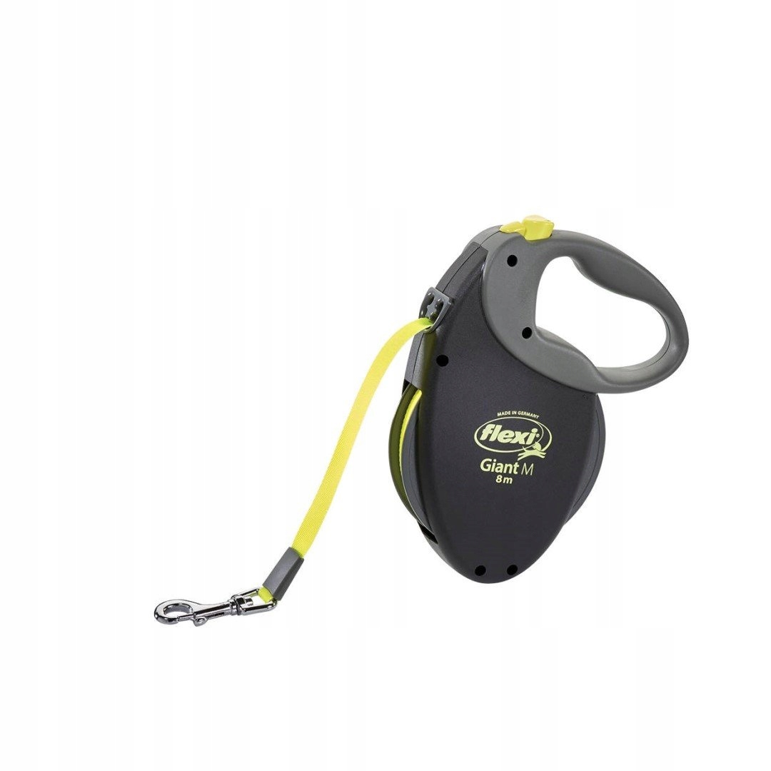 Flexi Giant S/m Dla Psa Do 25kg Smycz Automatyczna Taśma Neon 8m