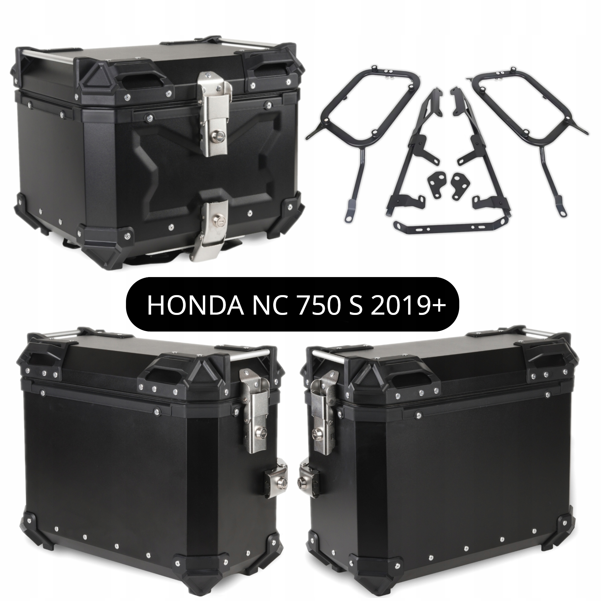 Kufr Kufry Hliníkové Rošty Honda Nc 700 S NC700S 2019+ Sada TopX