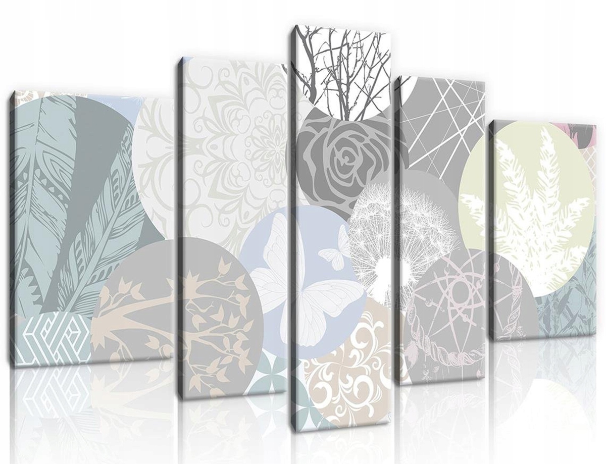 Obraz Na Plátne Canvas 170x100 Mozaika Abstrakcia Pastelky Koleso Kompozícia