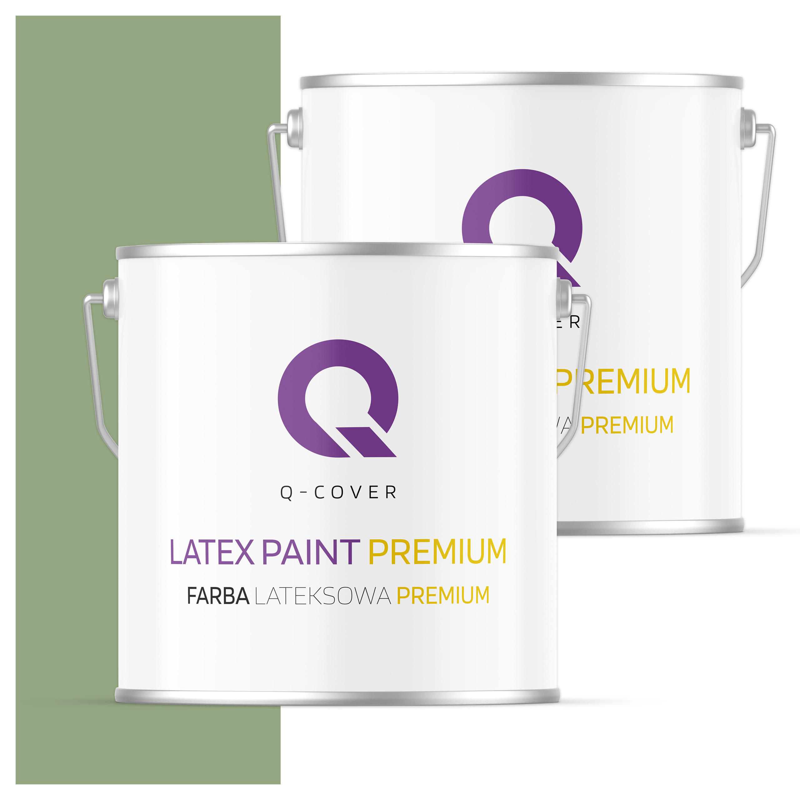 Umývateľná farba na steny stropov 5L Hlboká matná olivová tmavá