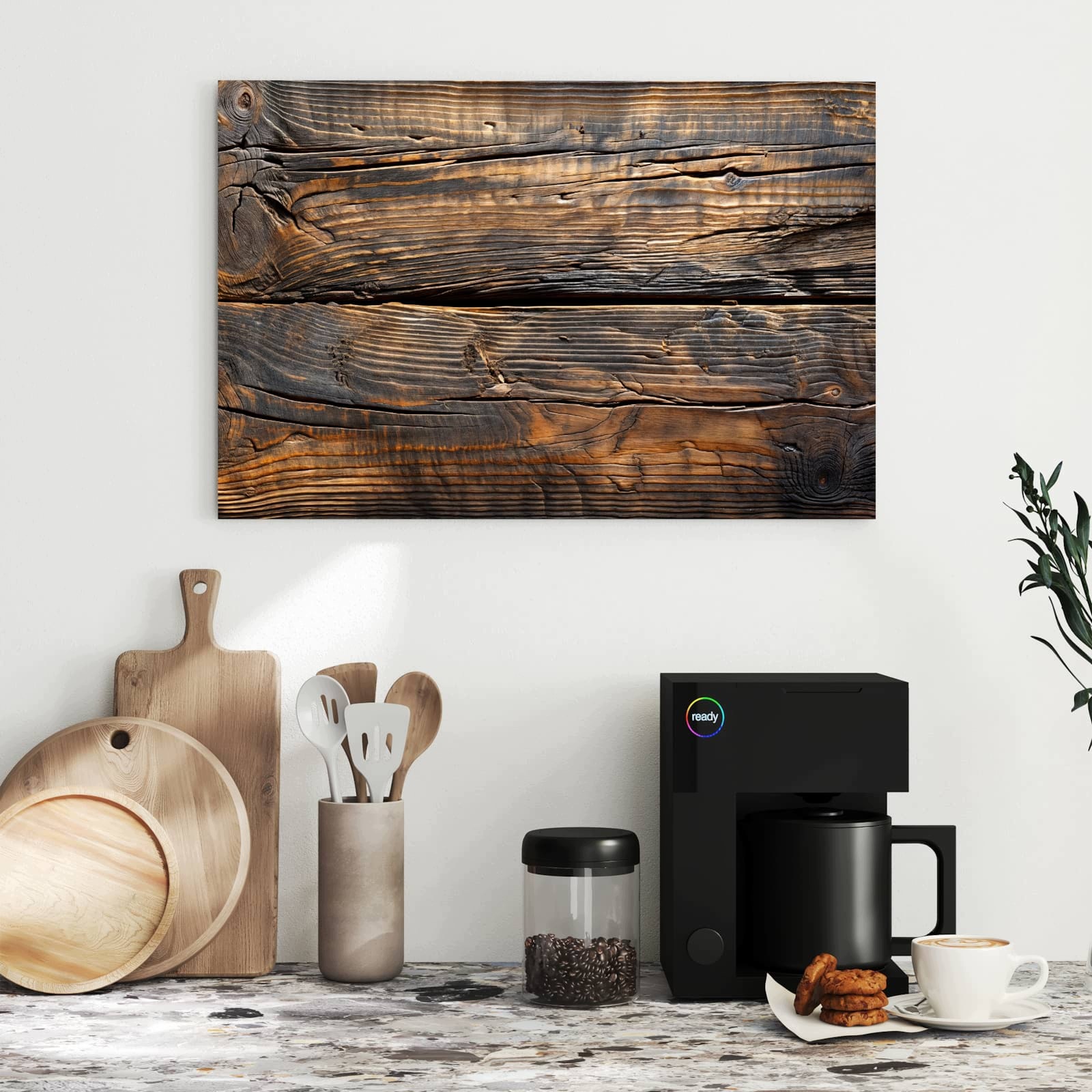 Magnetická tabule Textura dřeva Staré Dřevo 60 × 40 cm