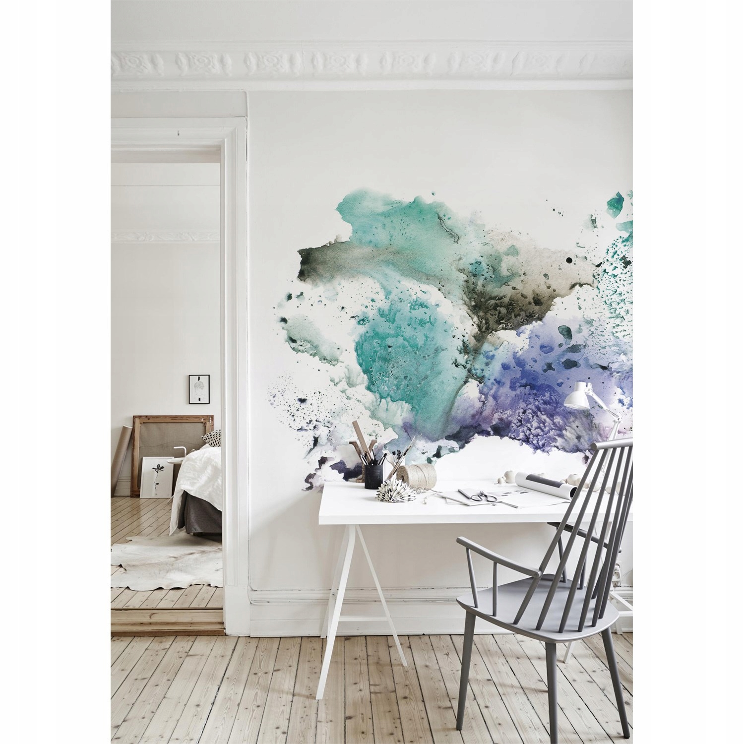 

Fototapeta Kolorowy tusz rozprysk vintage 416x254