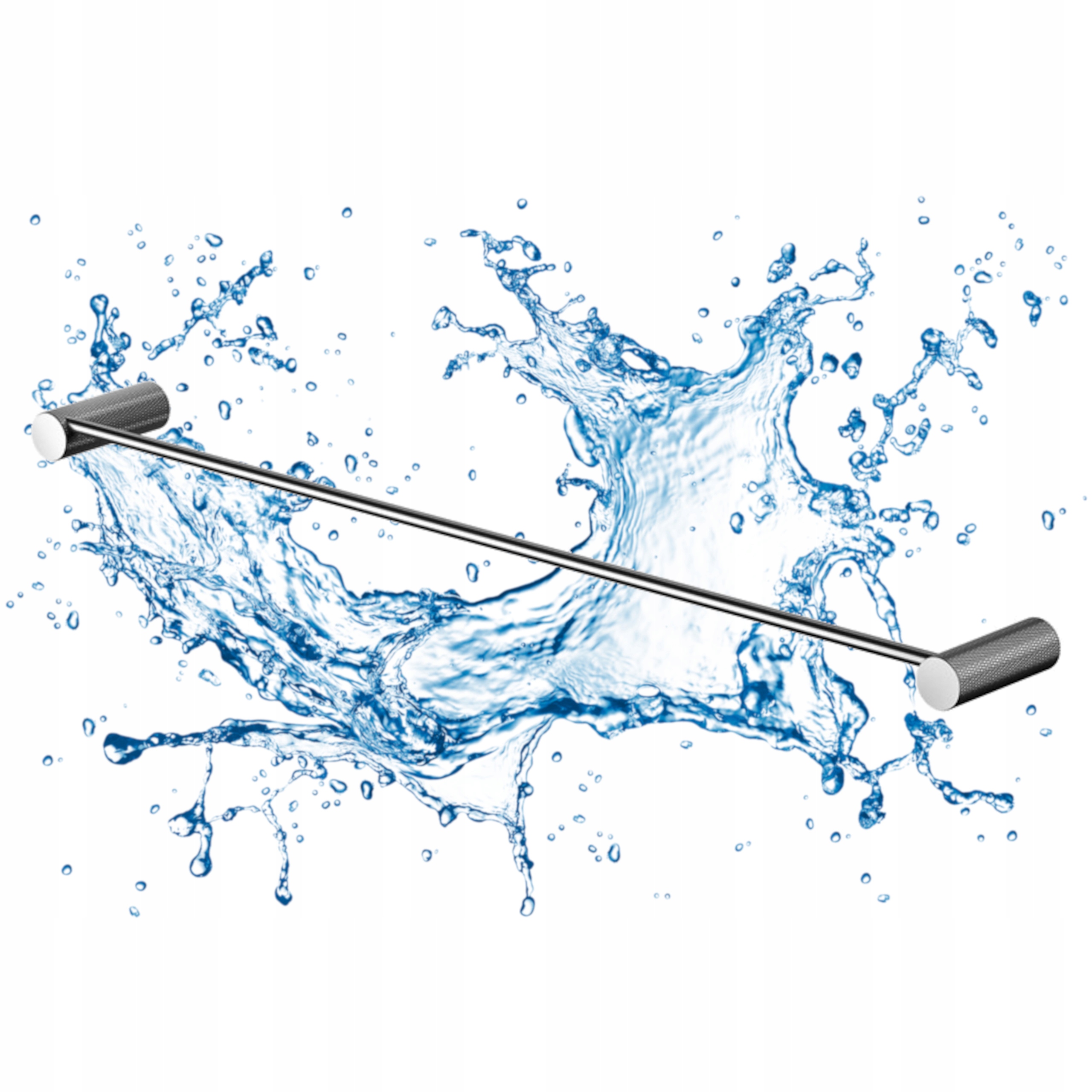 Cersanit Věšák na ručník Single Gun Metal Elegantní minimalismus