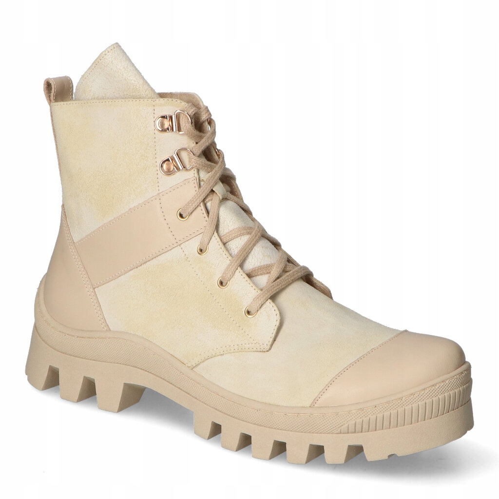 Kotníkové Boty Damiss DS-473 Béžová/Latte velur+lico 38
