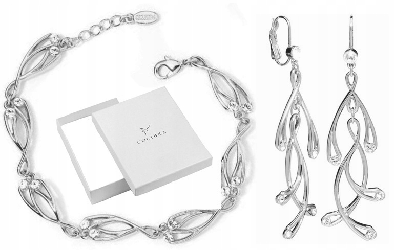 Sada Šperků, Jedinečná Stříbrná Swarovská Móda