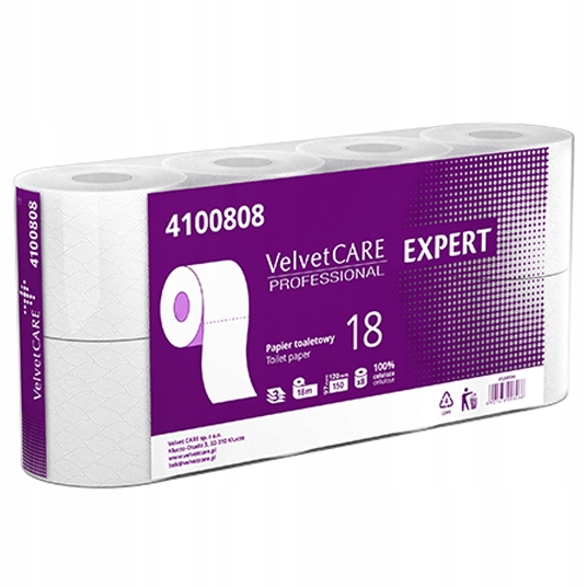 

Papier toaletowy Velvet Expert 8x18mb|3w|celuloza*