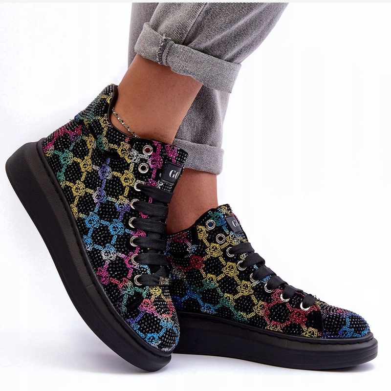 Sportovní Obuv Na Platformě Goe MM2N4009 Černá 36