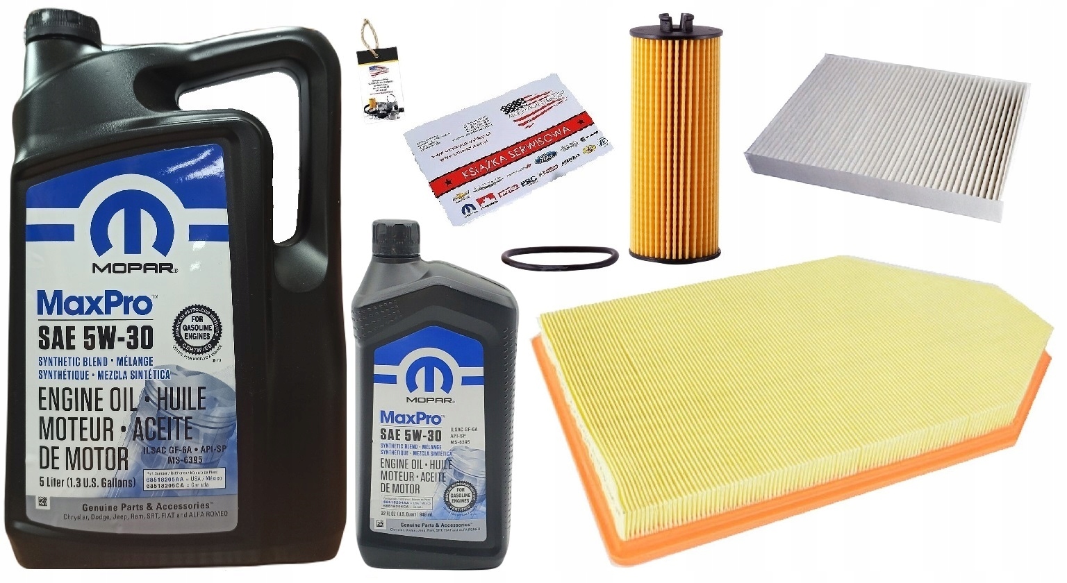 MOPAR 5W30 + FILTRY DODGE CHALLENGER 3,6 11-12