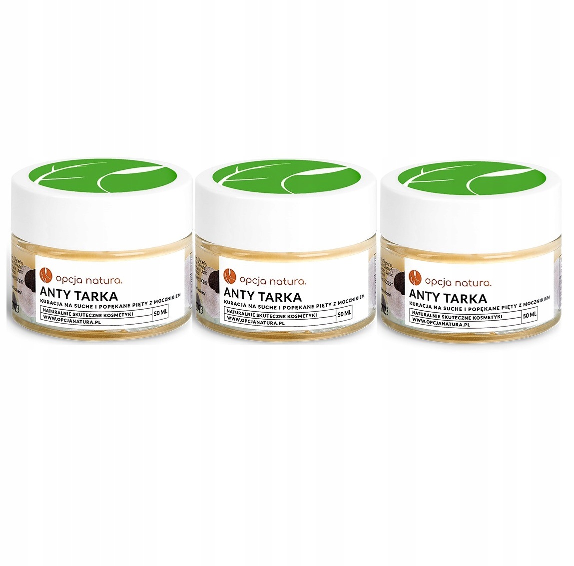 3x Krém na nohy Opcja Natura Anti struhadlo 50 ml