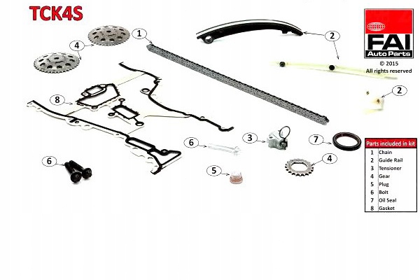 Fai Sada Rozvodového Řetězu Opel Dohc Agila Astra