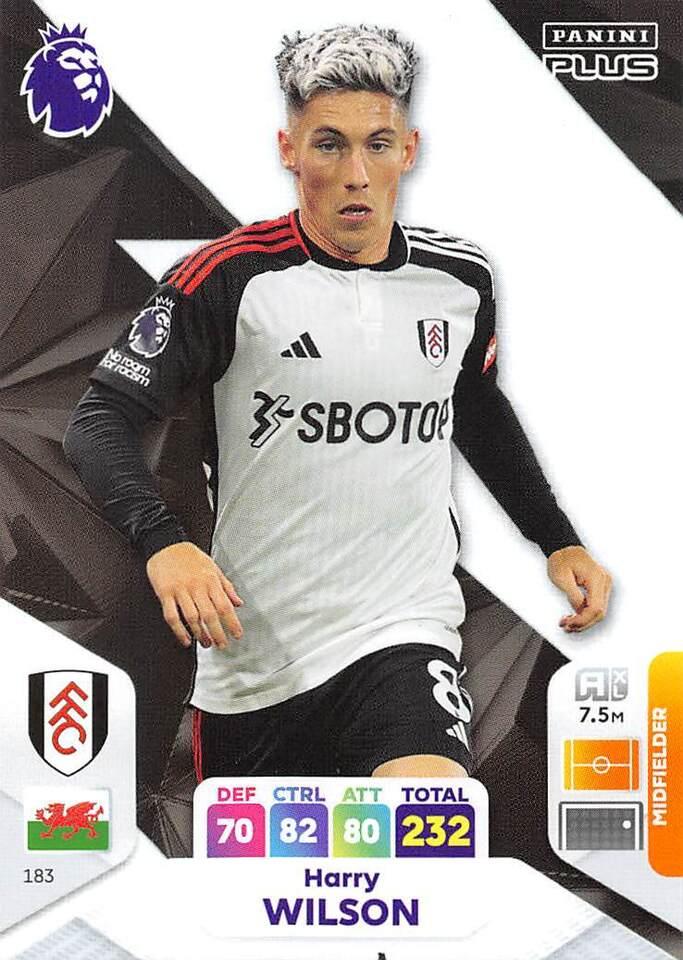 2024 Panini Premier League Plus 183 Harry Wilson Base Card