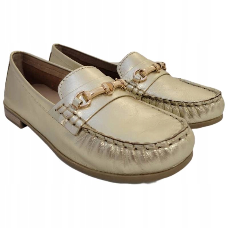 Marco Tozzi 2-24207-44 940 zlaté mokasíny vel. 37 metalická ozdoba Kochland