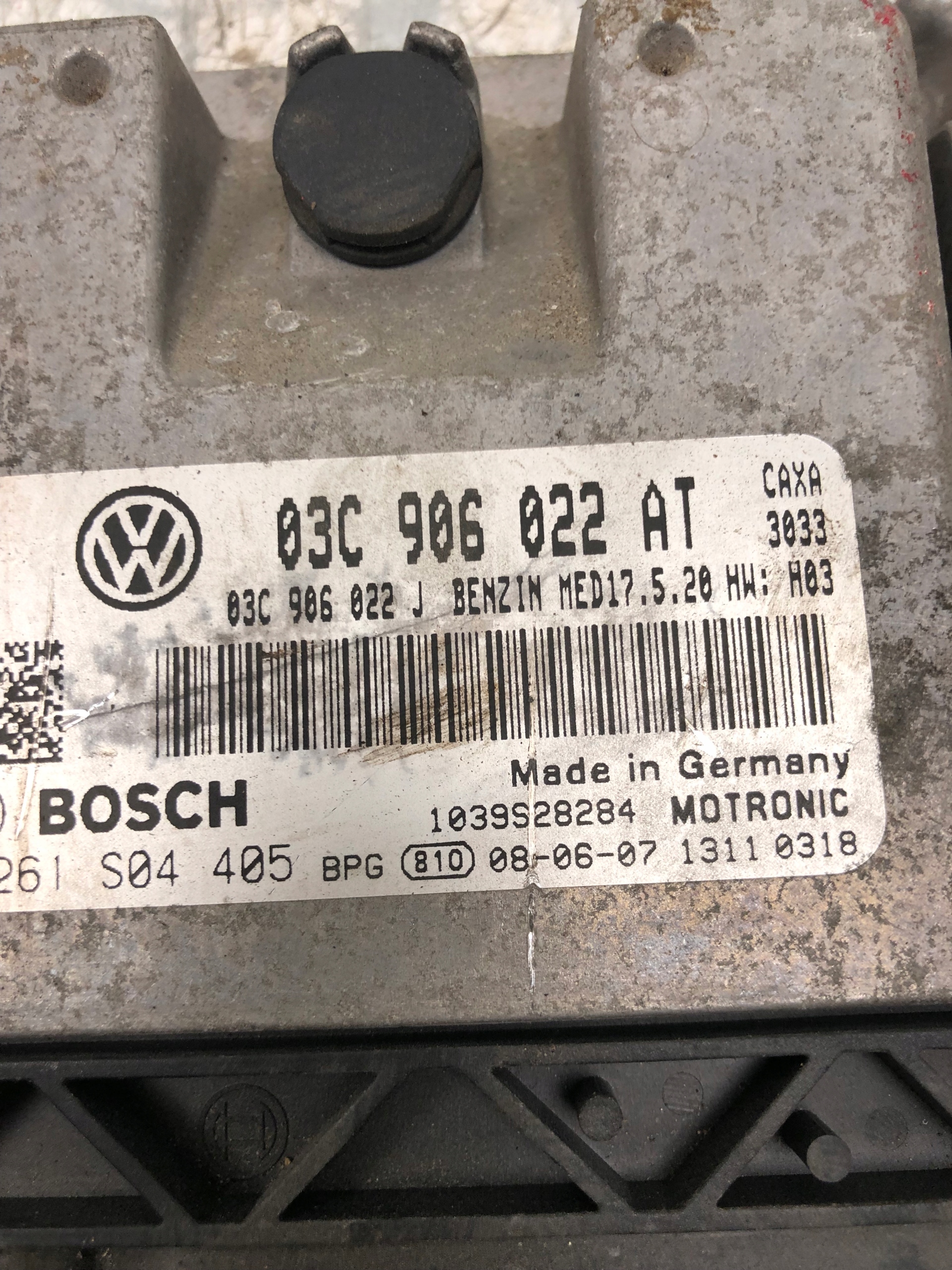 computer of the engine VW GOLF V 03C906022AT