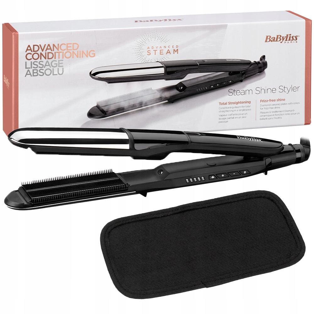 Žehlička Na Vlasy Babyliss ST496E Steam Mist Styler Keramická