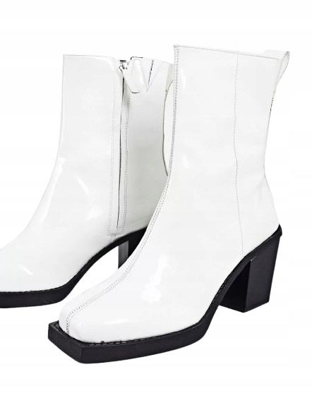 SZTYBLETY MĘSKIE BIAŁE KLASYCZNE OBCAS 39 1XHK