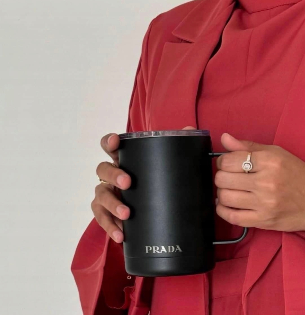 購入 PRADA ステンレススチールマグカップ 470ml PRADA トラベルマグ 470ml