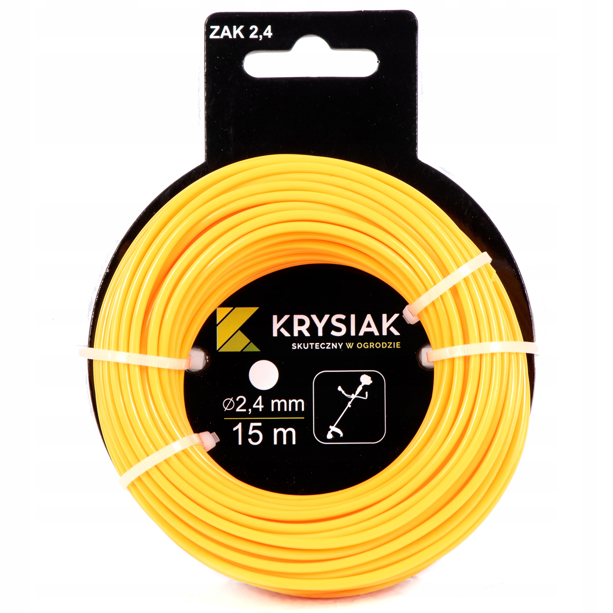 

Żyłka Tnąca 2,4 mm x 15 m Okrągła