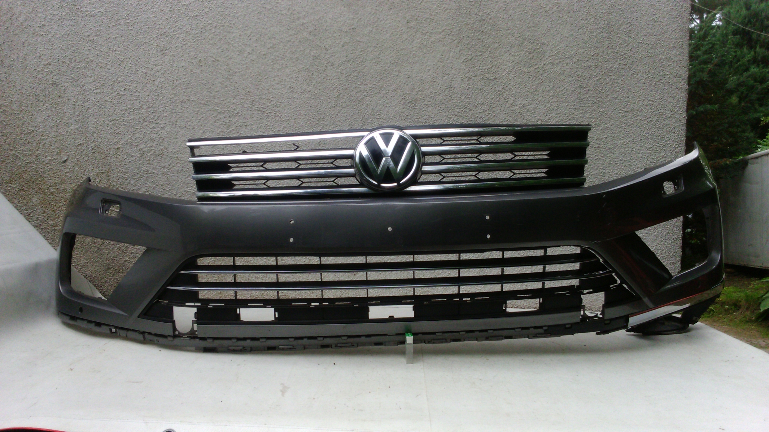 VW TOUAREG II РЕСТАЙЛІНГ БАМПЕР ПЕРЕД ПАРКТРОНІК ОМИВАЧІ 14->
