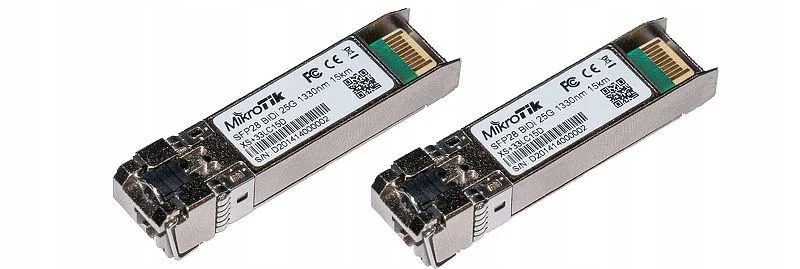 MikroTik Sfp+ 10G/25G Bidirectional Sfp moduly, jednopólový konektor LC, 15 km