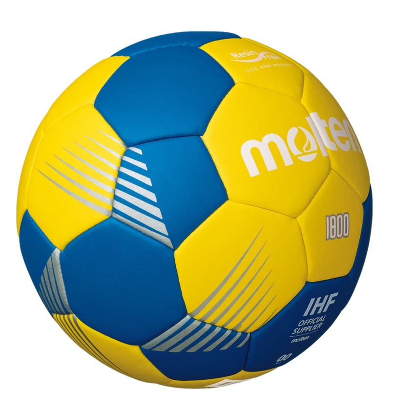 Piłka ręczna Molten żółto-niebieska P1590