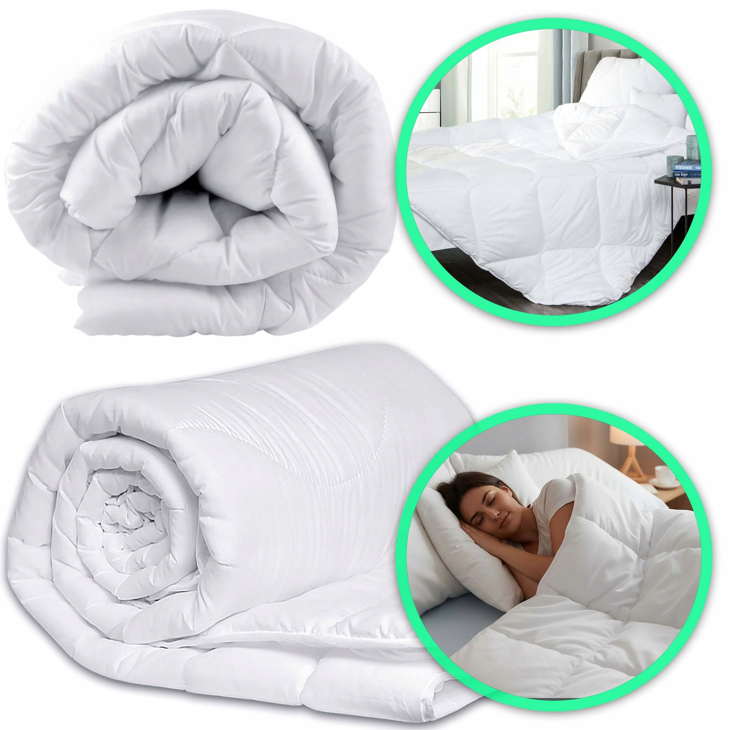 Přikrývka Přikrývka Prošívaná Celoroční Antialergická 160X200 Polsko Premium