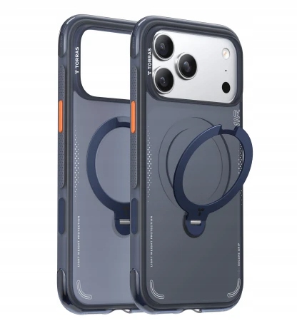 Torras Ostand Spin Air odporne etui iPhone 17 Pro MagSafe z podstawką 360°