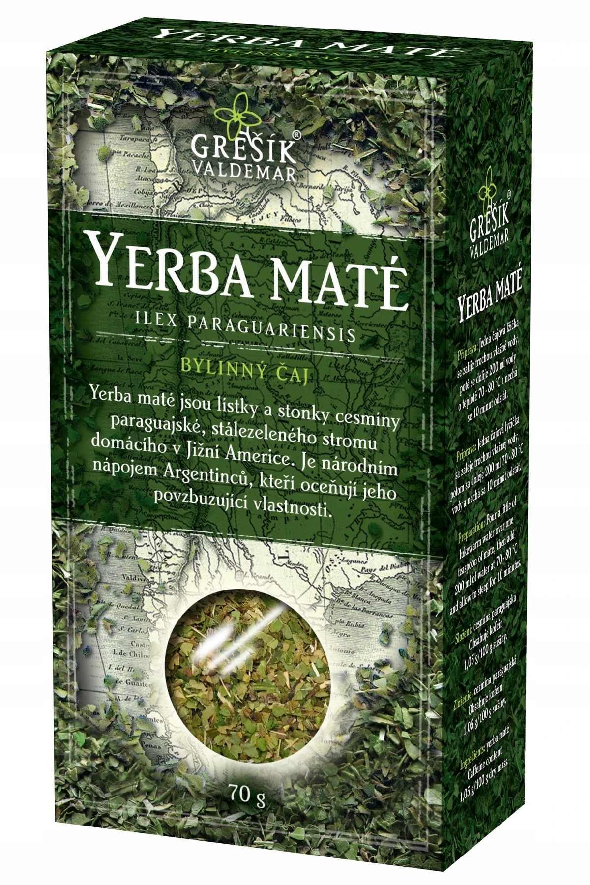 Yerba maté XXL balení 1 kg Grešík Čaje 4 světadílů
