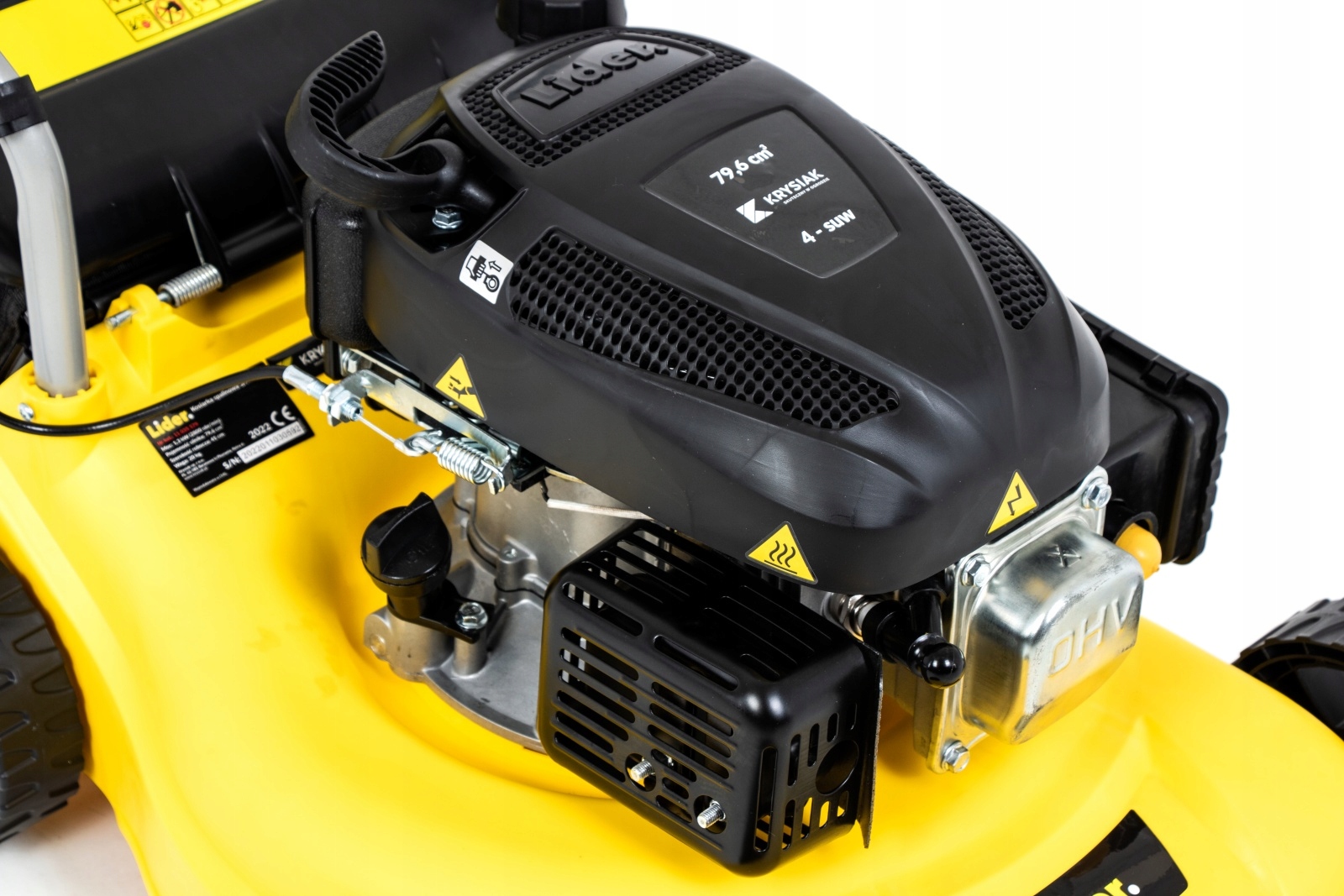 LIDER MOCNA LEKKA KOSIARKA SPALINOWA DO TRAWY KOSZ 41cm BEZ NAPĘDU PCHANA Seria MP200