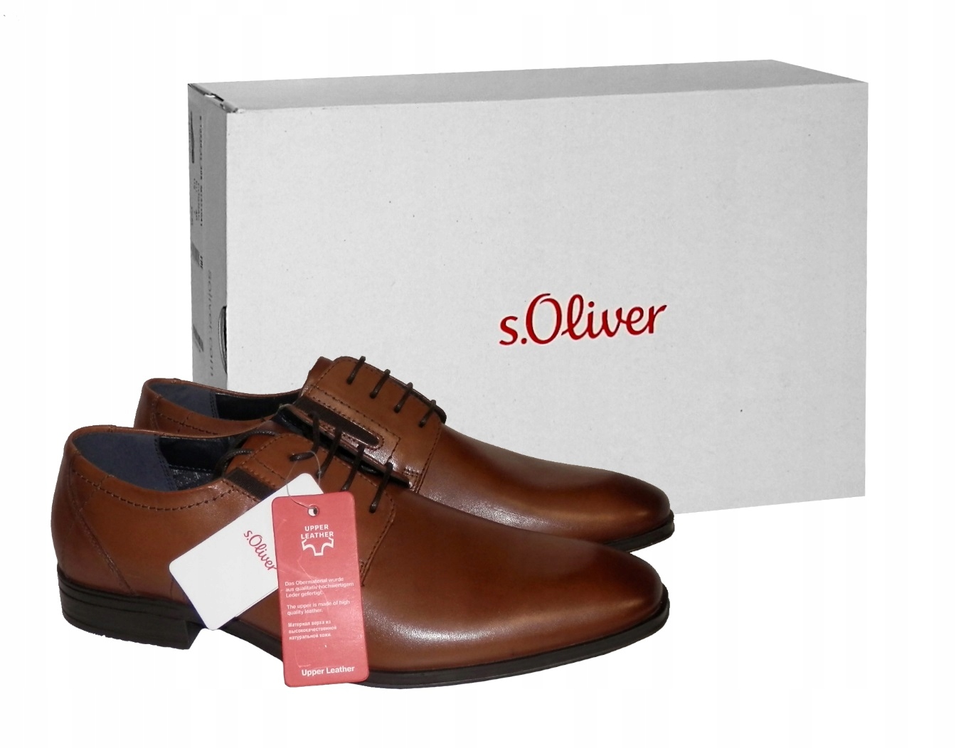 Boty S.olivier Polobotky 5-13210-41 Cognac 305 Přírodní Kůže vel. 41