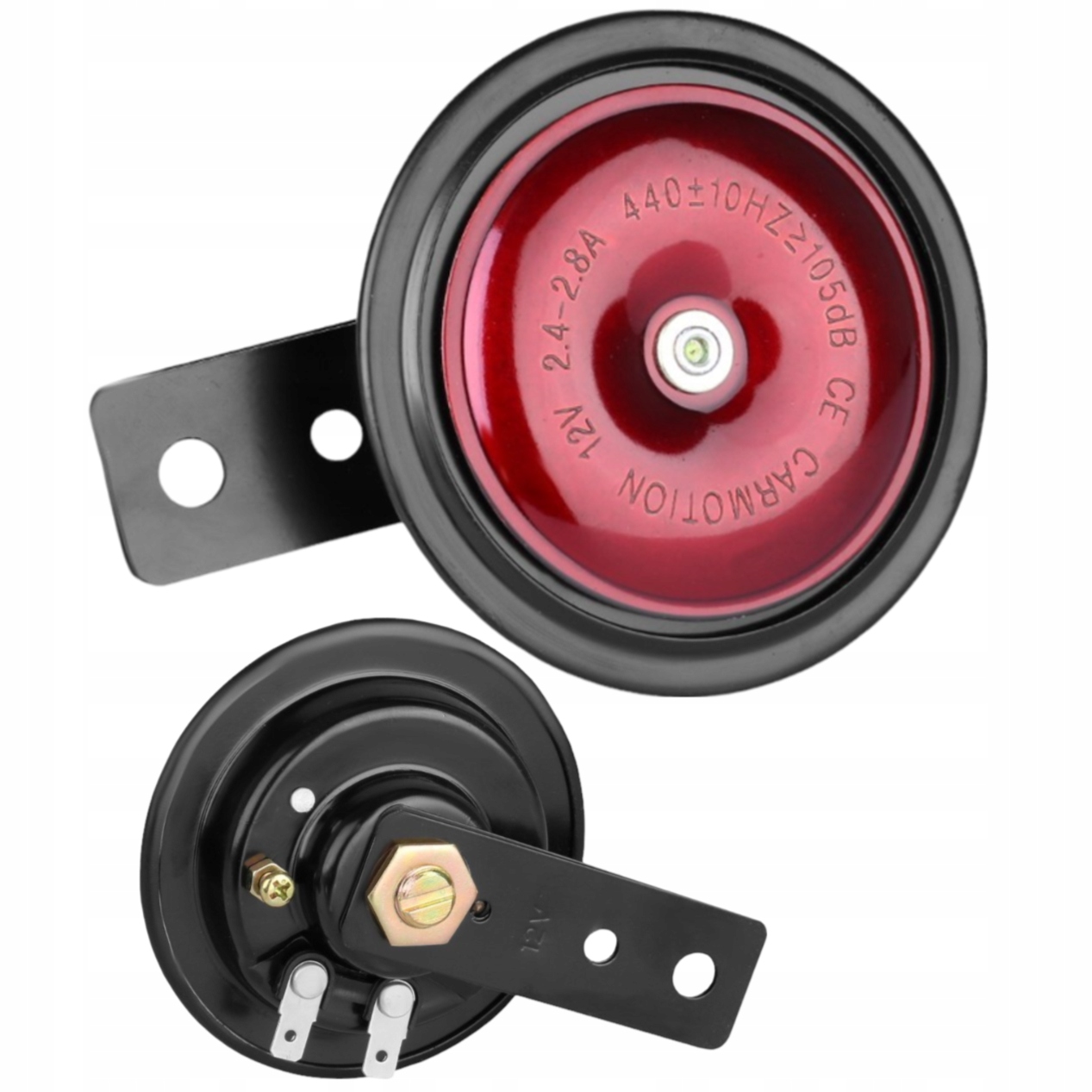 2x KLAKSON SAMOCHODOWY DŹWIĘKOWY SYGNAŁ 85MM 12V 105dB Typ samochodu 4x4/SUV Autobusy Niezdefiniowany Samochody ciężarowe Samochody dostawcze Samochody kempingowe Samochody osobowe