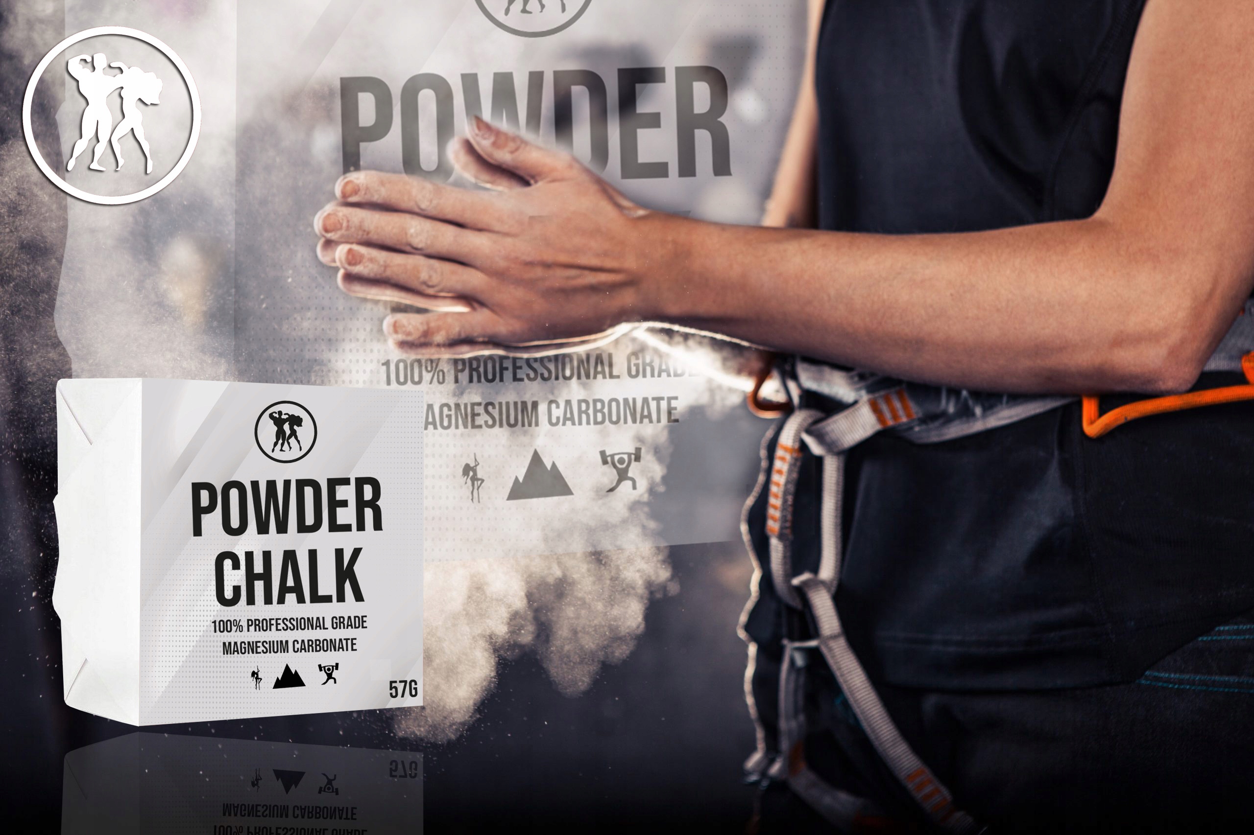 HERKULES MAGNEZJA W KOSTCE POWDER CHALK 57GX2 114G POLE DANCE LEPSZY CHWYT Marka Herkules